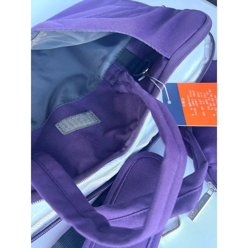 FOPATI Laptop Case Dark Purple Crossbody Laptop Bag